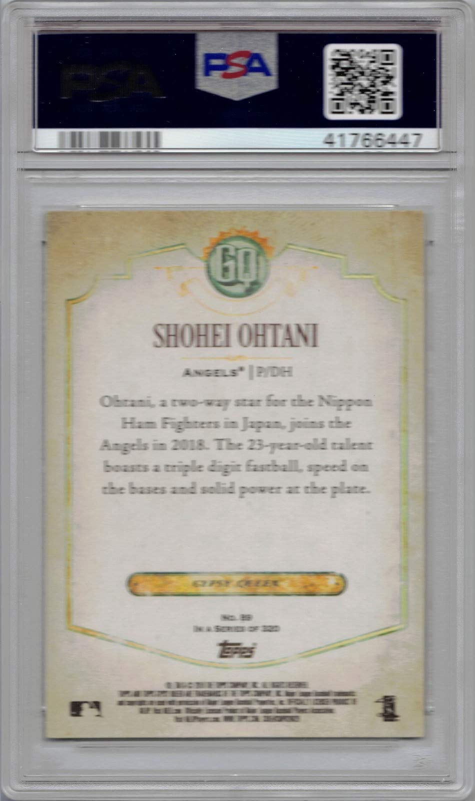 Amazon.com: 2018 Topps Gypsy Queen Baseball #89 Shohei Ohtani